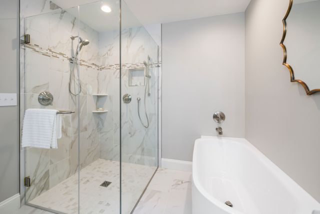 walk-in shower installation